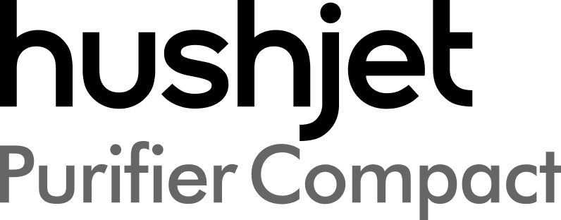 Logotipo Dyson HushJet Purifier Compact.