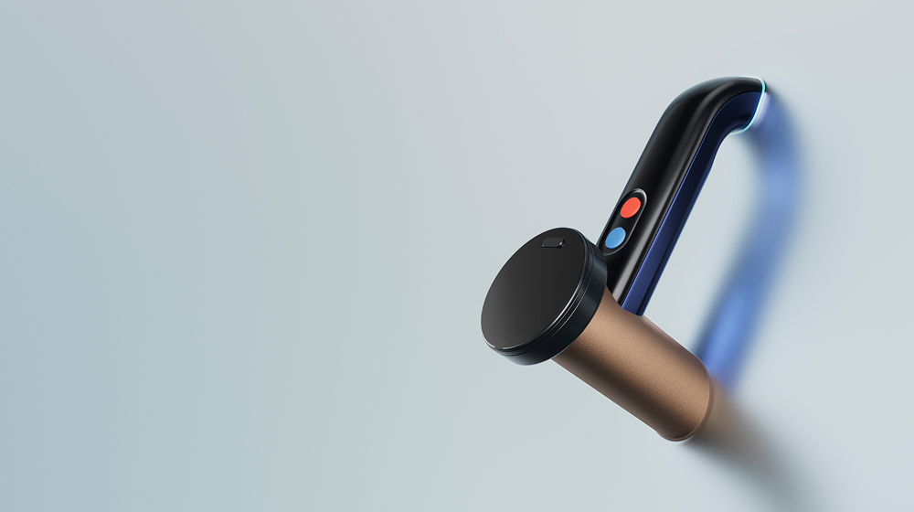 O cabo do limpador Dyson Clean+Wash Hygiene para pisos duros.